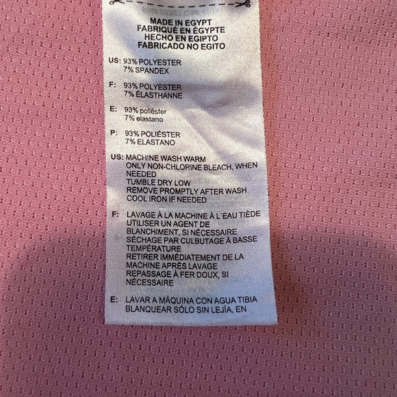 Ladies Adidas Golf Shirt Pink Size Large - Picture 4 of 4